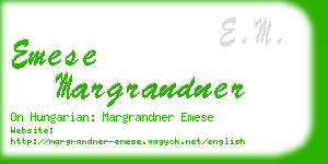 emese margrandner business card